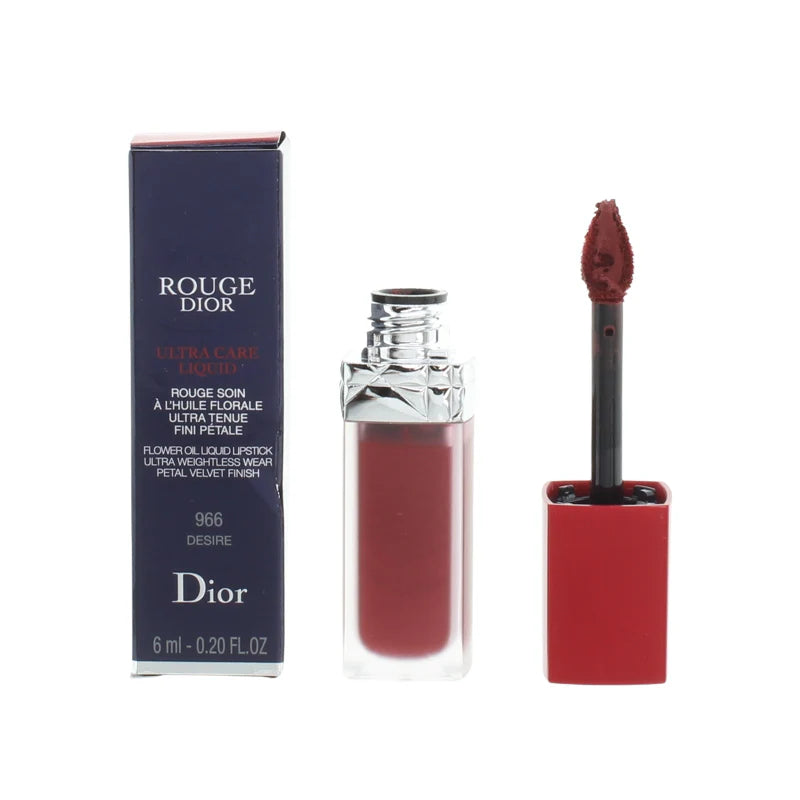 Dior Rouge Ultra Care Red Liquid Lipstick 966 Desire (Blemished Box)6Ml